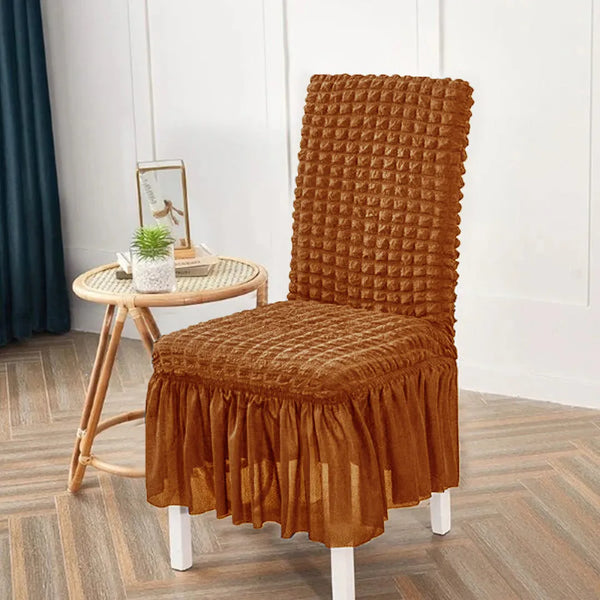 Bubble Style Chair Cover- Copper Brown